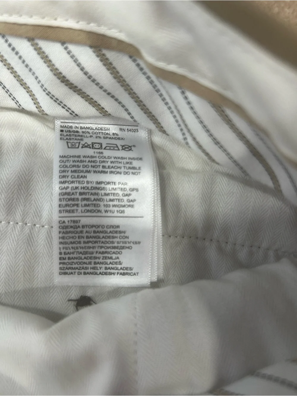 Banana Republic pants mens 36 x29Mason Athletic Tapered Fit Chinos Khaki Stretch